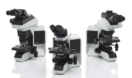 Image: The BX3 line of upright, clinical, and research microscopes (photo courtesy Olympus America).